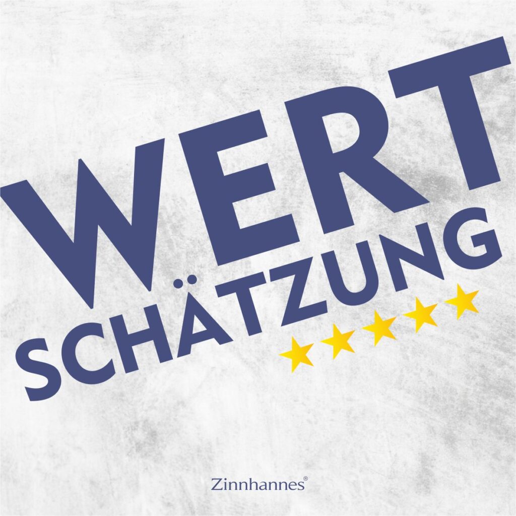 Fünf Sterne und das Wort 'Wertschätzung' – Symbol für positive Google-Bewertungen